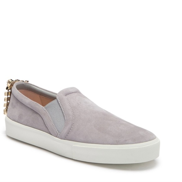 Stuart Weitzman Harlow Grey Fashion Sneakers 7.5M - Picture 2 of 8